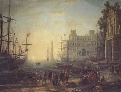 Claude Lorrain Port with the Ville Medici (mk17) china oil painting image